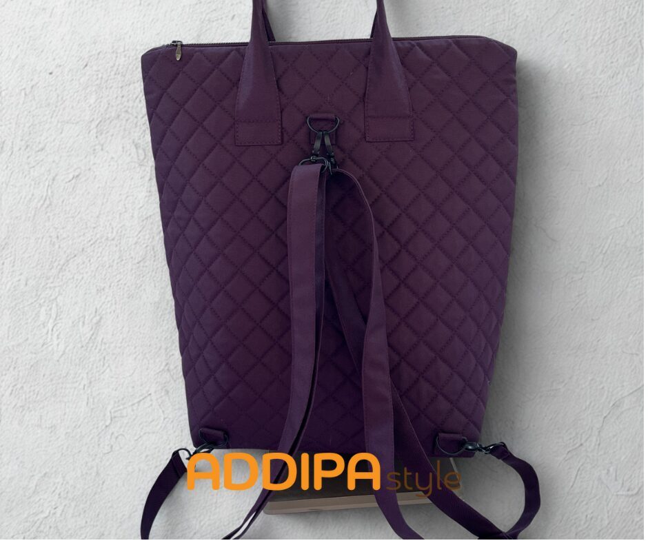 Elegant Purple Quilted Backpack Chanel Purple Quilted Lambskin Duma Backpack With Gold-Tone  main image 3