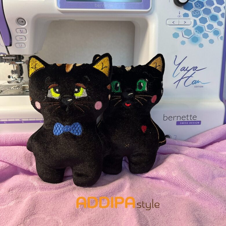 Soft stuffed cat – handmade, a great gift