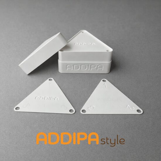 Triangular Weaving Tablets – Set of 36, color- white