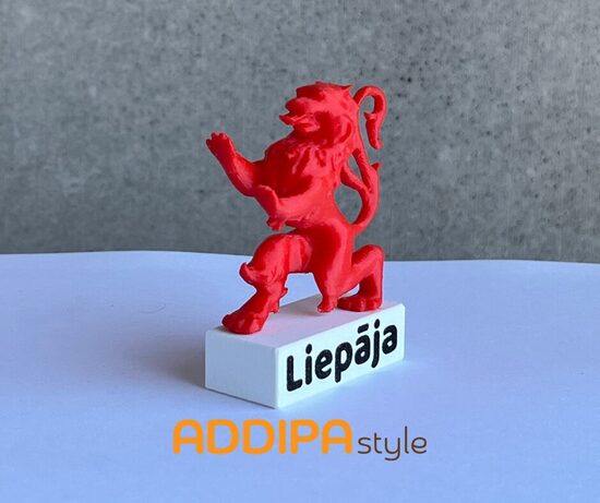 Suvenīrs magnēts Liepājas lauva 3D