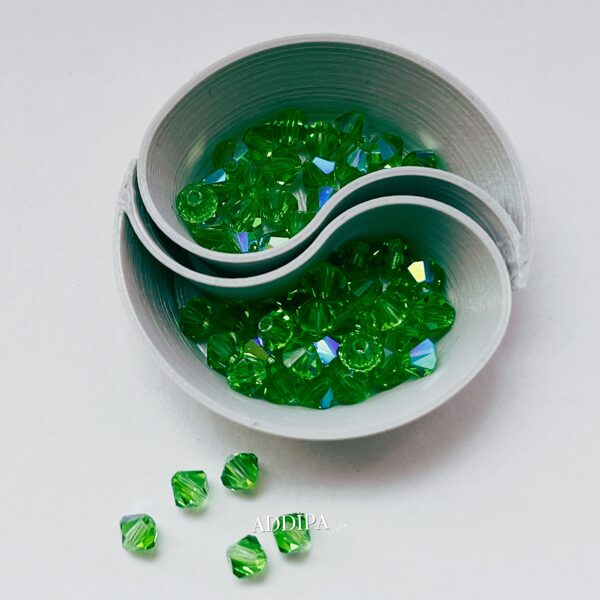 Preciosa kristāli 4 mm bicone gaiši zaļš AB