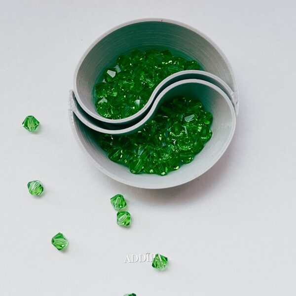 Preciosa kristāli 4 mm bicone gaiši zaļš