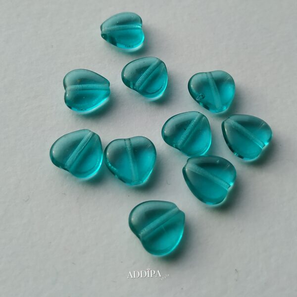 Glass beads sea green.