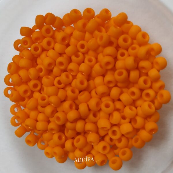 TOHO izmērs 8 sēkliņu pērlītes 10 grami, krāsa matētas oranžas.